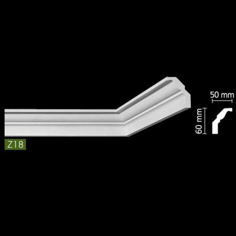 Гладкий потолочный профиль Z18 в Казани