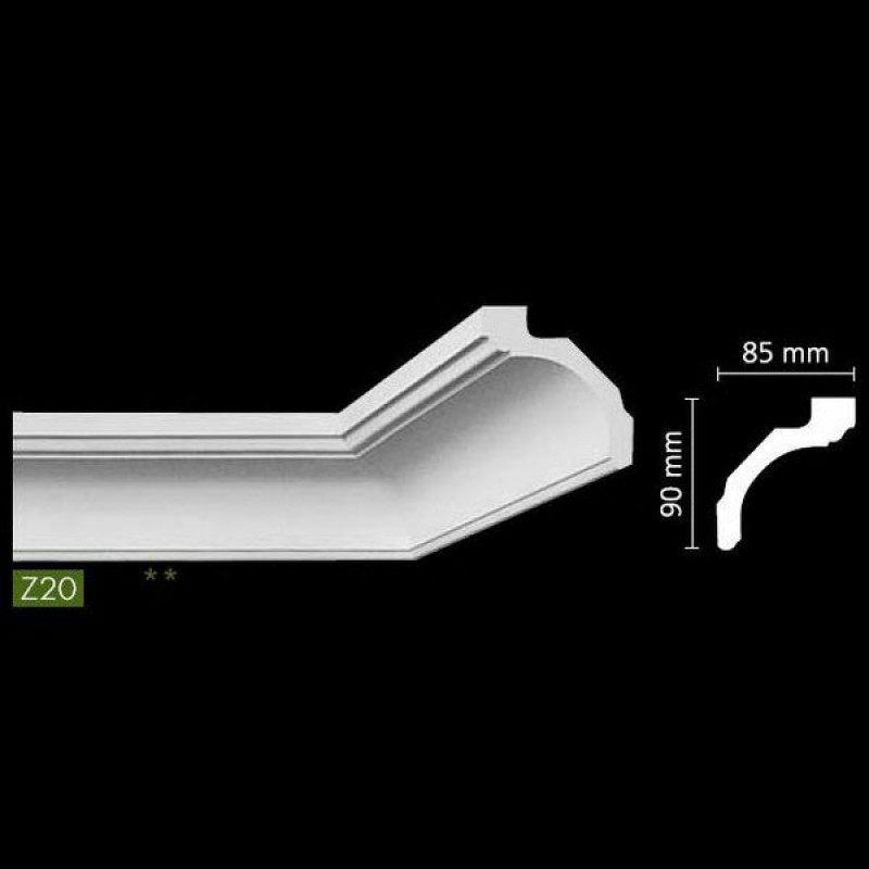 Гладкий потолочный профиль Z20 в Казани