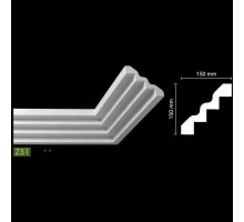 Гладкий потолочный профиль Z51