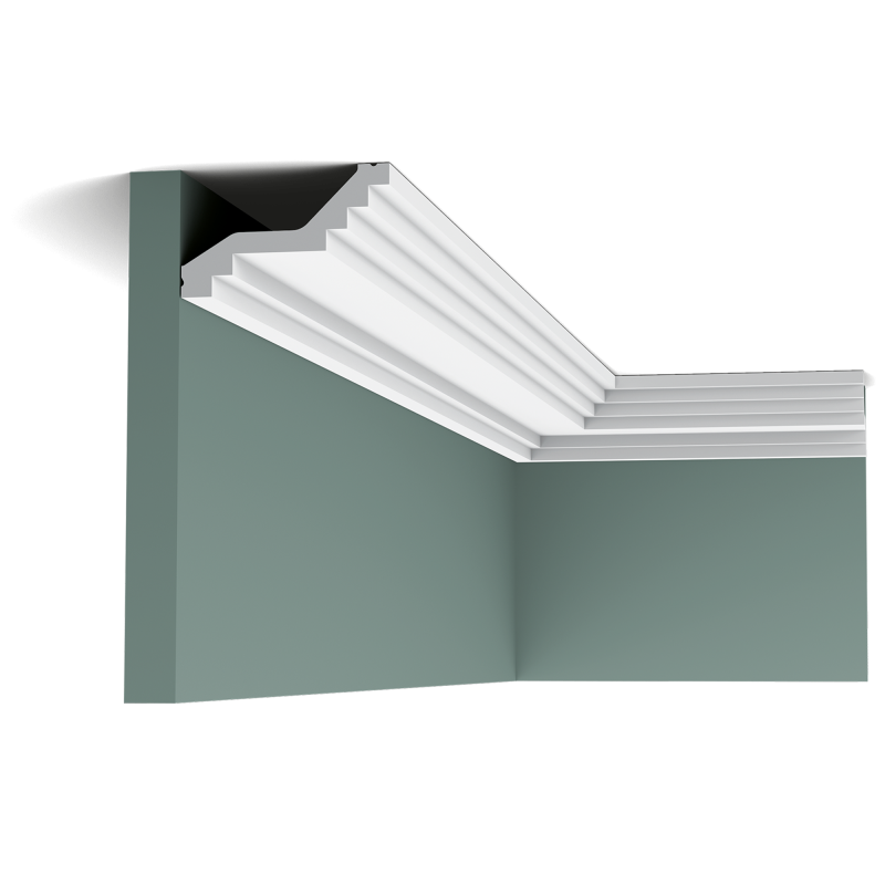 Плинтус потолочный без орнамента C400 в Казани