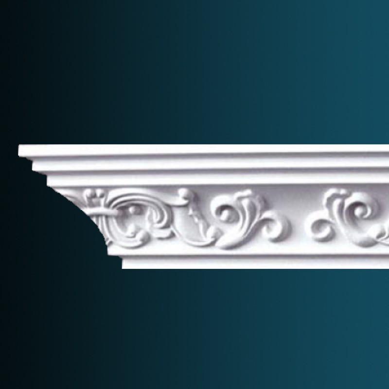 потолочный плинтус с орнаментом Гибкий AA006F в Казани