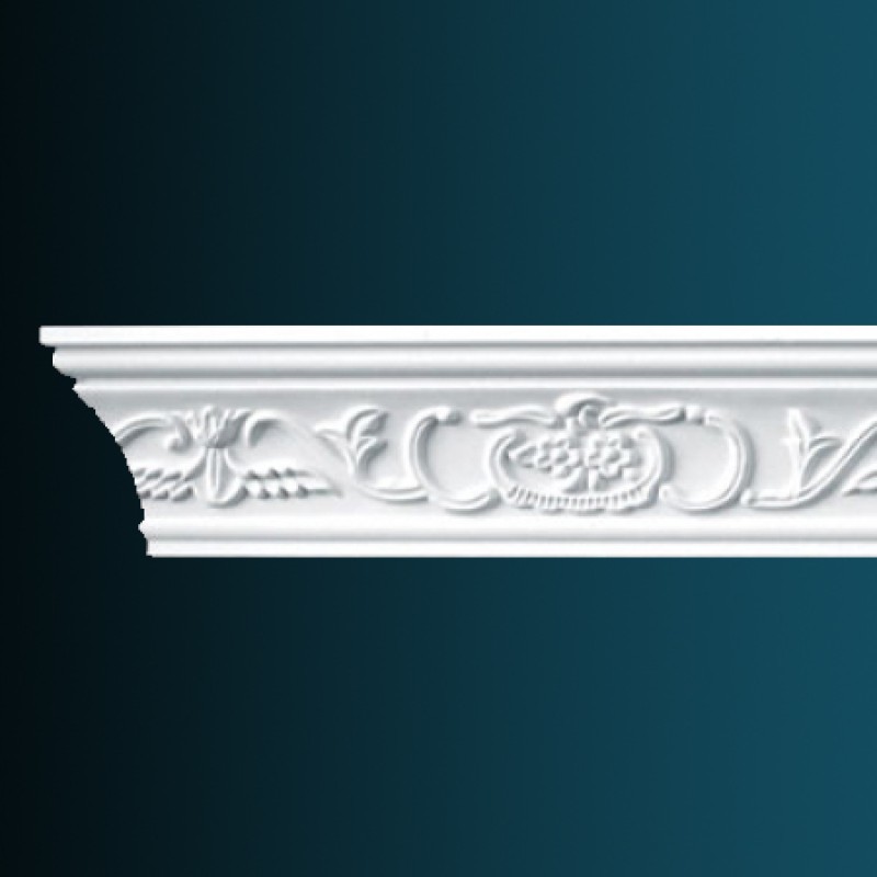 потолочный плинтус с орнаментом Гибкий AA009F в Казани