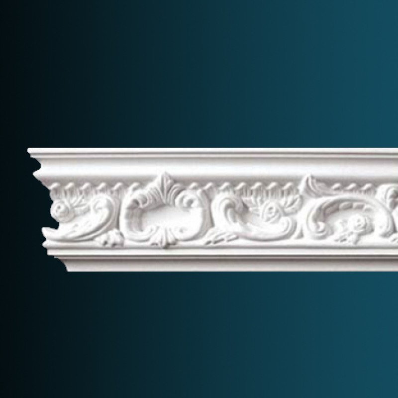 потолочный плинтус с орнаментом Гибкий AA201F в Казани