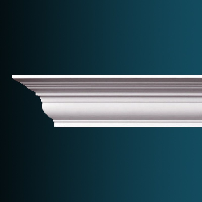 Плинтус потолочный без орнамента Гибкий AB102F в Казани