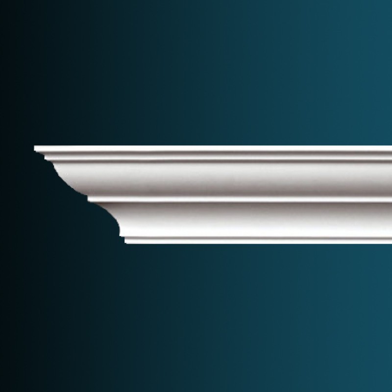 Плинтус потолочный без орнамента Гибкий AB117F в Казани