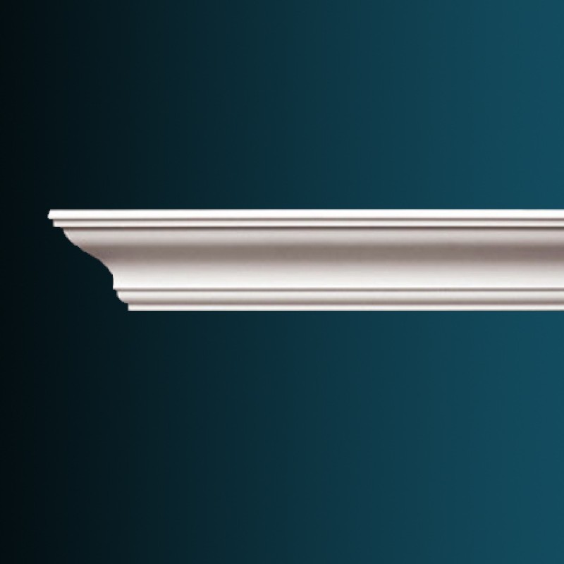 Плинтус потолочный без орнамента Гибкий AB147F в Казани