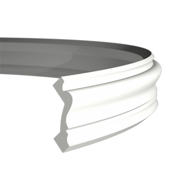 Плинтус потолочный без орнамента Гибкий 1.50.100F в Казани
