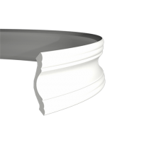 Плинтус потолочный без орнамента Гибкий 1.50.102F в Казани
