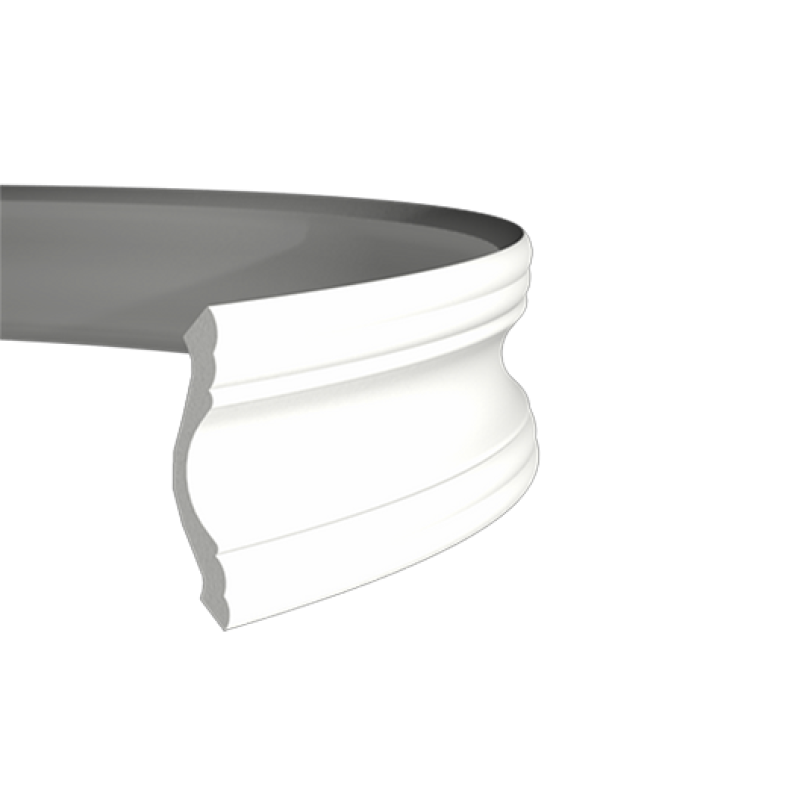 Плинтус потолочный без орнамента Гибкий 1.50.102F в Казани