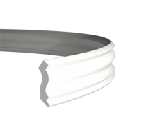 Плинтус потолочный без орнамента Гибкий 1.50.103F в Казани