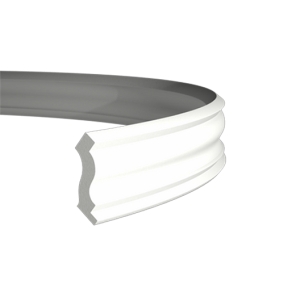Плинтус потолочный без орнамента Гибкий 1.50.103F в Казани