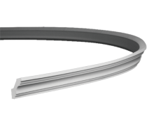 Плинтус потолочный без орнамента Гибкий 1.50.115F в Казани