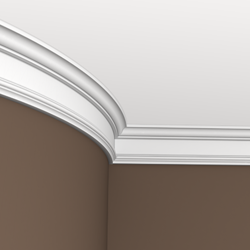 Плинтус потолочный без орнамента Гибкий 1.50.121F в Казани