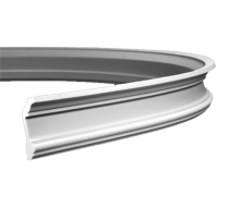 Плинтус потолочный без орнамента Гибкий 1.50.121F в Казани