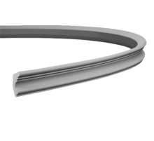 Плинтус потолочный без орнамента Гибкий 1.50.122F в Казани