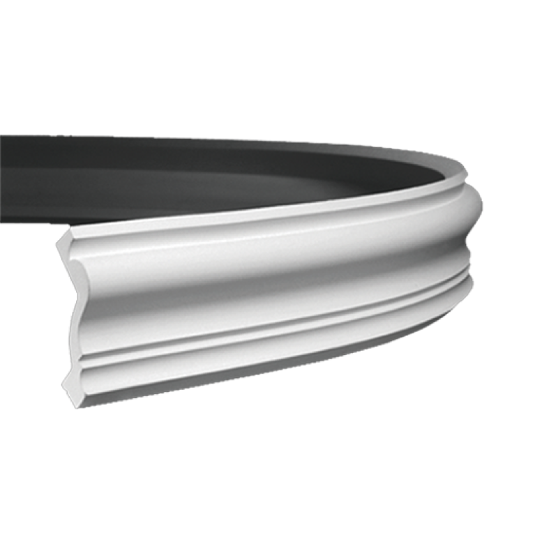 Плинтус потолочный без орнамента Гибкий 1.50.129F в Казани