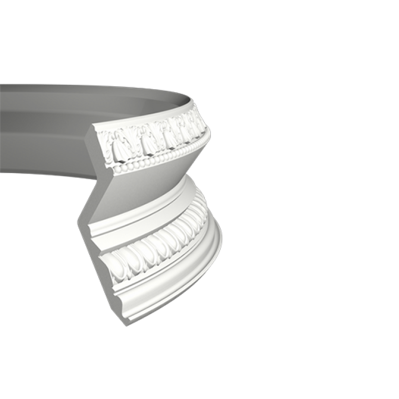 потолочный плинтус с орнаментом Гибкий 1.50.137F в Казани