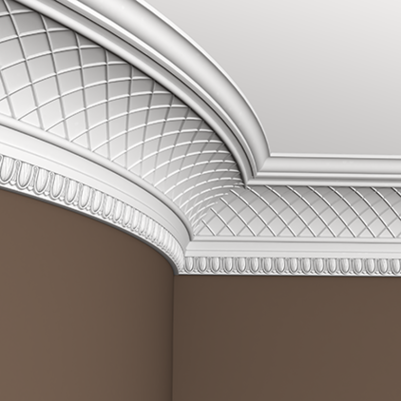 потолочный плинтус с орнаментом Гибкий 1.50.138F в Казани