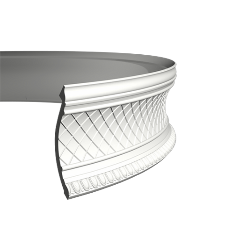 потолочный плинтус с орнаментом Гибкий 1.50.138F в Казани