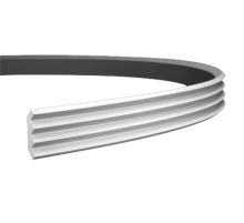Плинтус потолочный без орнамента Гибкий 1.50.140F в Казани