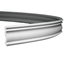 Плинтус потолочный без орнамента Гибкий 1.50.143F в Казани