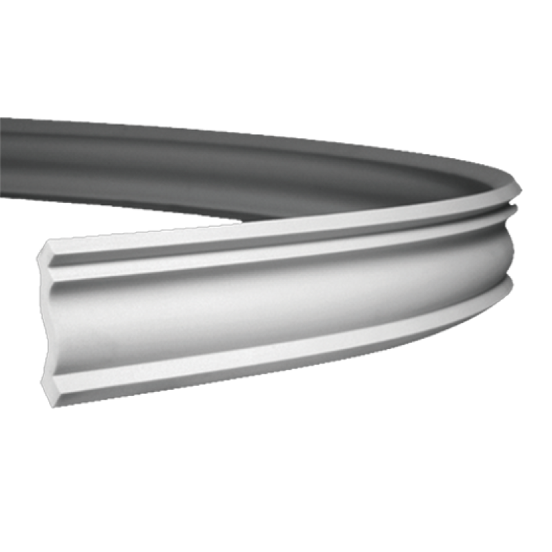 Плинтус потолочный без орнамента Гибкий 1.50.143F в Казани