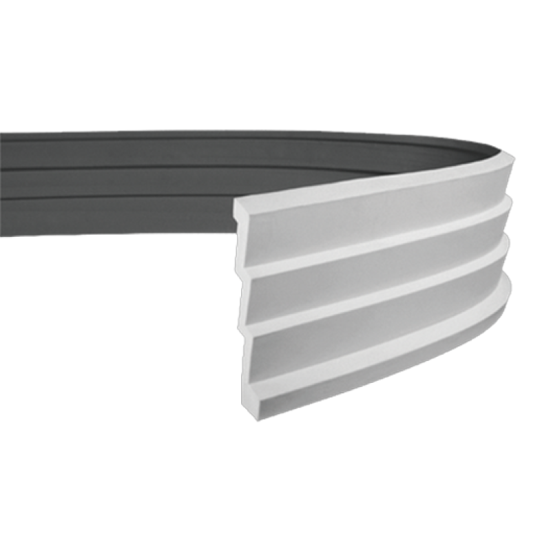 Плинтус потолочный без орнамента Гибкий 1.50.145F в Казани