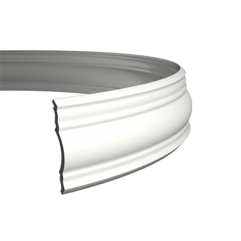 Плинтус потолочный без орнамента Гибкий 1.50.148F в Казани