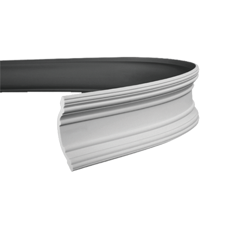 Плинтус потолочный без орнамента Гибкий 1.50.168F в Казани