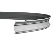 Плинтус потолочный без орнамента Гибкий 1.50.177F в Казани