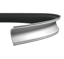 Плинтус потолочный без орнамента Гибкий 1.50.180F в Казани