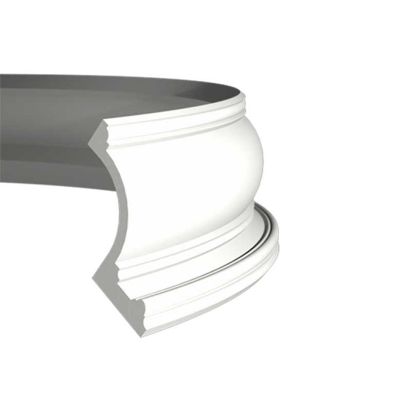 Плинтус потолочный без орнамента Гибкий 1.50.209F в Казани