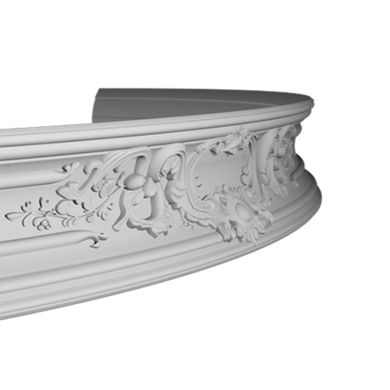 потолочный плинтус с орнаментом Гибкий 1.50.252F в Казани