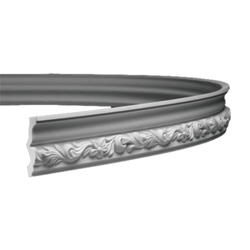 потолочный плинтус с орнаментом Гибкий 1.50.259F в Казани