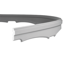 Плинтус потолочный без орнамента Гибкий 1.50.265F в Казани