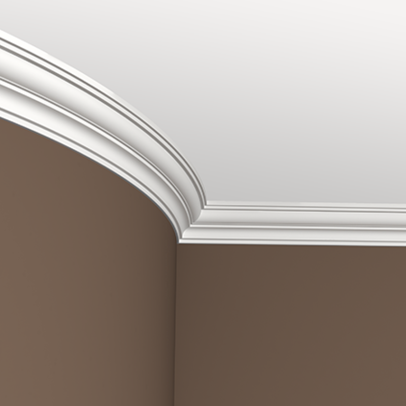 Потолочный плинтус (карниз без орнамента) Гибкий1.50.288F в Казани