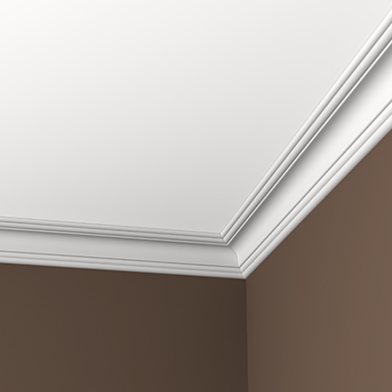 Плинтус потолочный без орнамента 1.50.102 в Казани