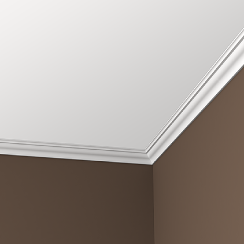 Плинтус потолочный без орнамента Гибкий 1.50.150F в Казани