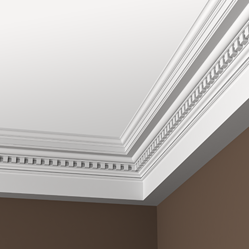 потолочный плинтус без орнамента 1.50.153 в Казани