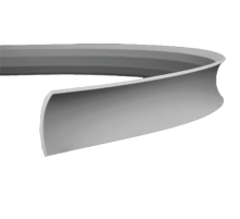 Плинтус потолочный без орнамента Гибкий 1.50.165F в Казани