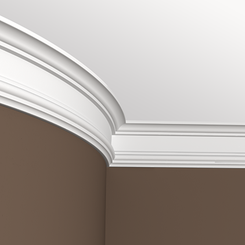 Плинтус потолочный без орнамента Гибкий 1.50.177F в Казани