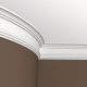 Плинтус потолочный без орнамента Гибкий 1.50.177F в Казани