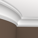Плинтус потолочный без орнамента Гибкий 1.50.117F в Казани
