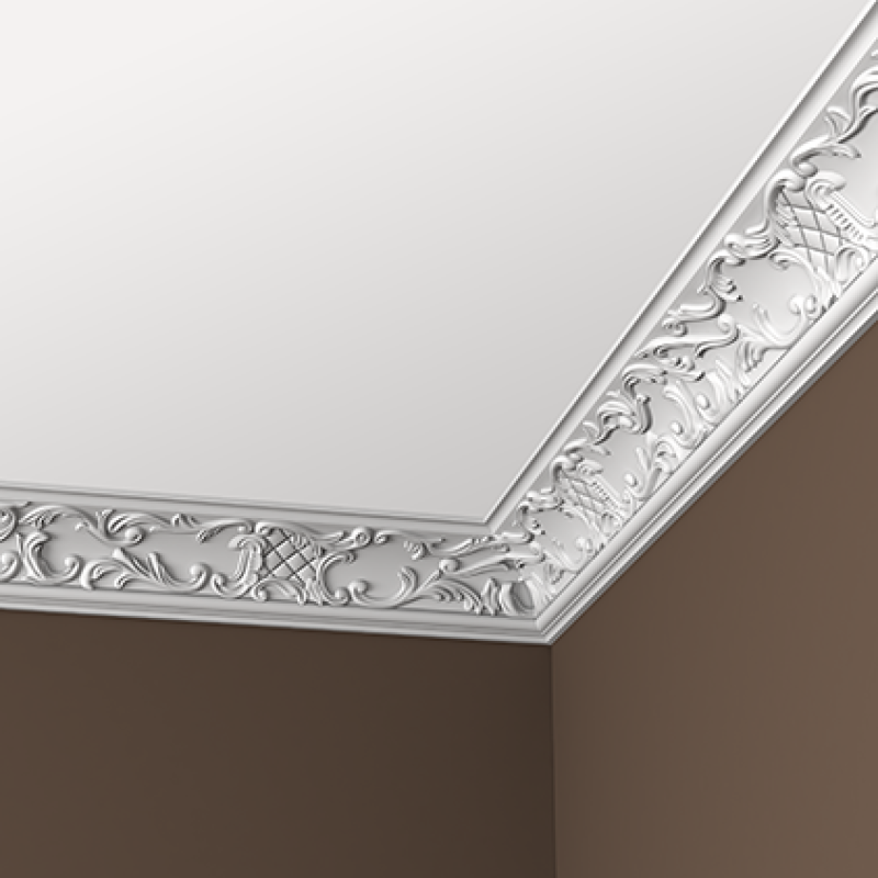 потолочный плинтус с орнаментом Гибкий 1.50.125F в Казани