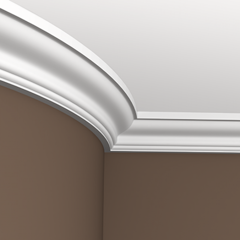 Плинтус потолочный без орнамента Гибкий 1.50.126F в Казани