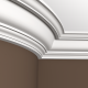 Плинтус потолочный без орнамента Гибкий 1.50.134F в Казани