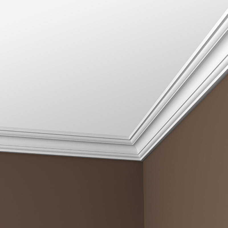 Плинтус потолочный без орнамента 1.50.141 в Казани