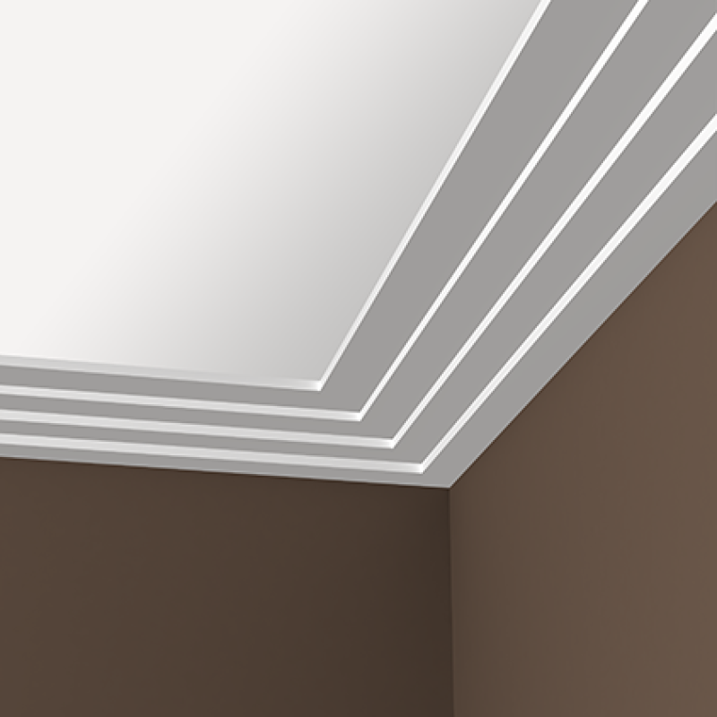 Плинтус потолочный без орнамента 1.50.142 в Казани