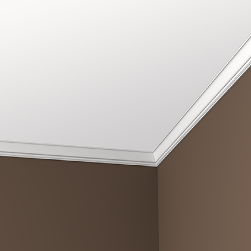 Плинтус потолочный без орнамента 1.50.159 гибкий в Казани