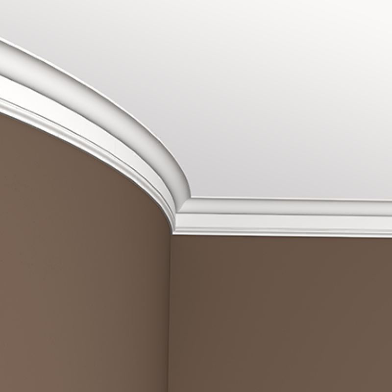 Плинтус потолочный без орнамента Гибкий 1.50.174F в Казани